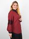 Women's blouse with lace Plus size. Bordeaux.485142672 485142672 photo 2