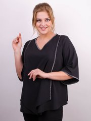 Spring blouse of Plus sizes. Black.485138834 485138834 photo