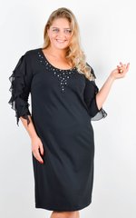 An elegant dress plus size. Black.485141360 485141360 photo