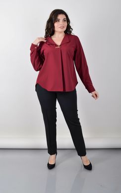 Слава. Ошатна жіноча блузка великих розмірів. Бордо. 485141793 фото