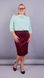 Elegant skirt of Plus sizes. Bordeaux.485131003 485131009 photo 1