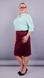 Elegant skirt of Plus sizes. Bordeaux.485131003 485131009 photo 2