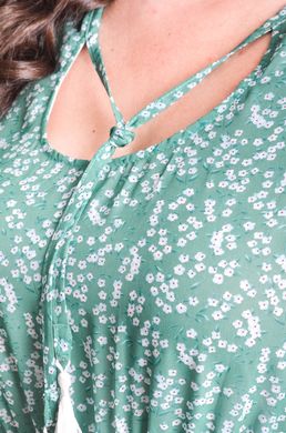 Квітана. Повсякденне літнє плаття з шифону. Квітка зелена 4952783035052 фото