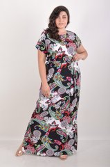 Стелла Маріс. Довга сукня великих розмірів. Абстракція, 50-52