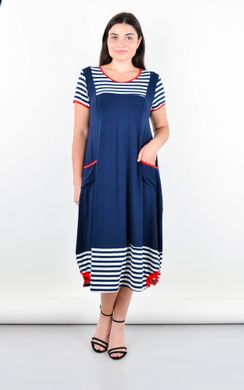 Ярина. Практична сукня великого розміру. Синій. 485140640 фото
