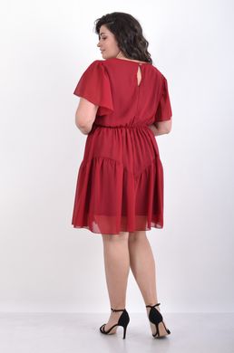 Casual summer chiffon dress. Bordeaux.495278286 495278286 photo