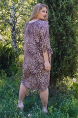 Алевтина. Нежное платье больших размеров. Леопард. 485140985 фото