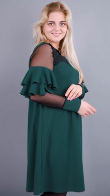 Юнона. Коктейльна сукня для жінок з пишними формами. Смарагд. 4851312775052 фото
