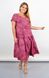 Dress with a V-shaped neckline for plus size. Leo is pink.485142114 485142114 photo 1