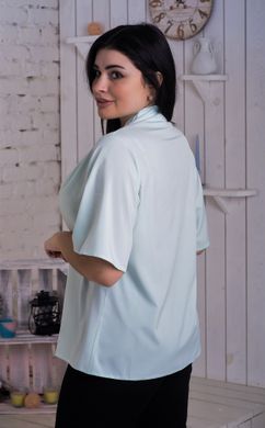 Хільда Маріс. Ніжна жіноча блуза великих розмірів. М'ята, 50