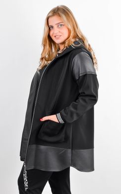 Дана. Жіноча куртка великих розмірів. Чорний. 485141375 фото