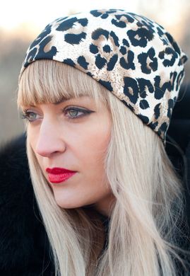 Фэшн. Молодёжные женские шапки. Леопард. 485131262 фото