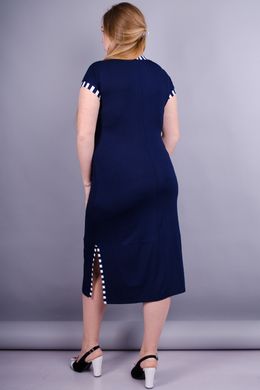 שמלת נשים בגדלי פלוס. כחול .485133475 485133475 צילום