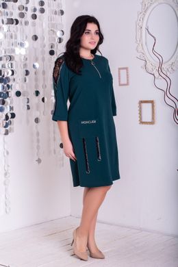 Plus size dress. Emerald.405110797mari54, L