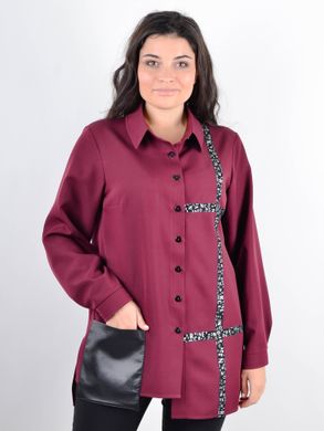 Women's shirt with Plus Size skin. Bordeaux.485141435 485141435 photo