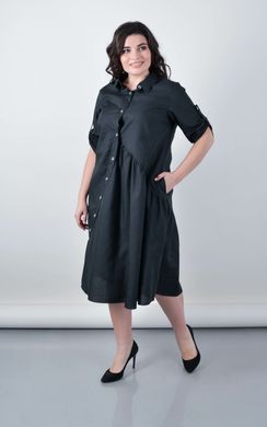 An elegant dress-shirt of Plus sizes. Black.485141781, not selected