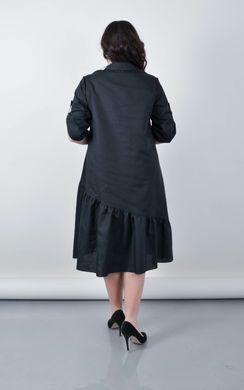 An elegant dress-shirt of Plus sizes. Black.485141781, not selected