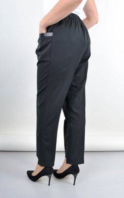 Women's classic trousers of Plus sizes. Black.485141399 485141399 photo
