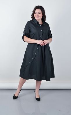 An elegant dress-shirt of Plus sizes. Black.485141781, not selected