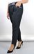 Мальта. Жіночі класичні брюки великих розмірів. Чорний. 485141399 фото 3