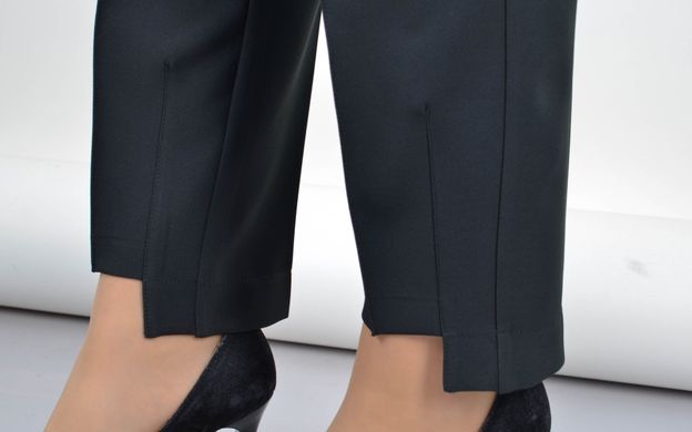 Women's classic trousers of Plus sizes. Black.485141399 485141399 photo