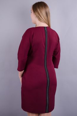 A fashionable dress of Plus sizes. Bordeaux.485130715 485130715 photo