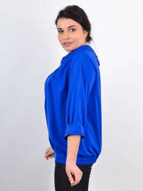 Биата. Женская блузка для больших размеров. Электрик. 485141695 фото