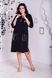 Stylish dress with eco-skin Plus size Black.405111882mari50, M