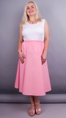 Teri. Gabardin Skirt Plus Size. Pink. 485133470 photo