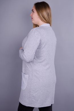 Cardo. Stylish female cardigan large sizes. Grey. 485130844 photo