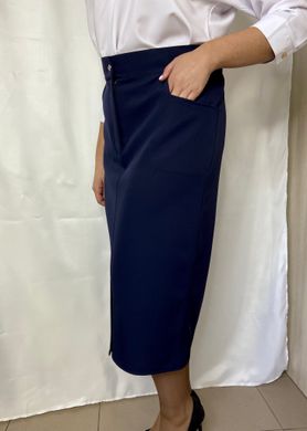 Classic women's skirt. Blue.464778163mari, not selected
