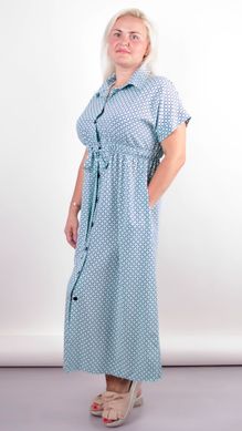 Stylish midi dress for plus size. Mint rhombus.485139826 485139826 photo