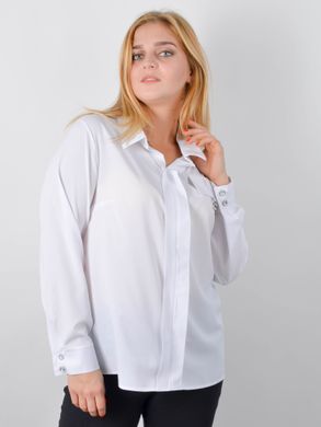 Blouse plus size for the office. White.485140250 485140250 photo