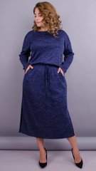 Леся. Оригінальна сукня для пишних жінок. Синій. 485137891 фото