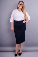 Skirt for the office of Plus sizes. Blue.485130960 485130960 photo