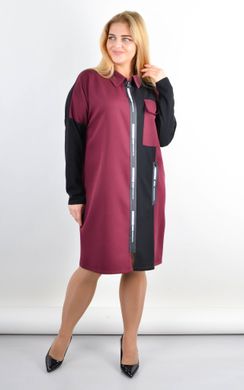 Camicia da donna con fulmini di dimensioni più. Bordeaux.485141511 485141511 foto