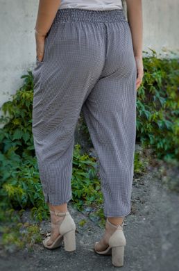 Shortened summer trousers of Plus sizes. Black paw.485140966 485140966 photo