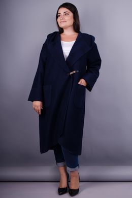 Сарена. Жіноче стильне пальто плюс сайз. Синій. 495278313 фото