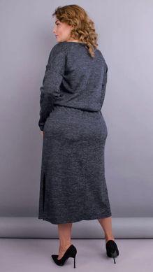 Леся. Оригінальна сукня для пишних жінок. Графіт. 495278419 фото