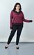 Women's sweater with lace to a Plus size. Bordeaux.485141905 485141905 photo 4