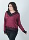 Women's sweater with lace to a Plus size. Bordeaux.485141905 485141905 photo 1