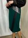 Classic combined with eco-skin skirt. Emerald.484853907mari56, L