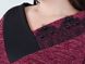 Maglione femminile con pizzo a una taglia più. Bordeaux.485141905 485141905 foto 5
