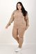 Costume sportivo su pantaloni in pile con cuffia. Beige.495278339 4952783395052 foto 6