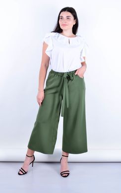 Pantaloni da ufficio pi&ugrave; dimensioni. Olive.485140779 485140779 foto