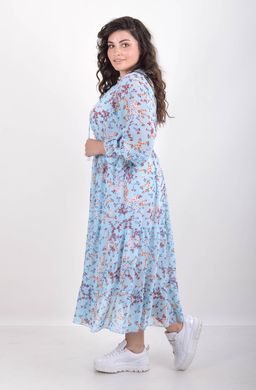 Casual summer dress from chiffon. Blue bell.495278300 495278300 photo