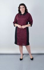 Barbie. Dress for every day for obese women. Burgundy. 485141787 foto