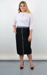 Aurika. Skirt warm large size. Black. 485142735 photo