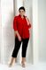 Plus size female blouse. Red.391442282mari58, XL