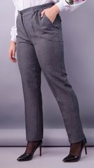 ELIYAH FLAX מכנסי נשים מידות גדולות אפור 485138221 צילום